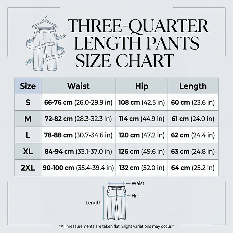 ☀️ Lightweight, Breathable & So  Comfy — Women's Casual Cropped Pants With Button Detail💛