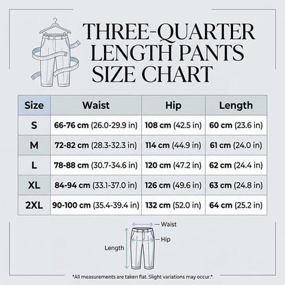 ☀️ Lightweight, Breathable & So  Comfy — Women's Casual Cropped Pants With Button Detail💛