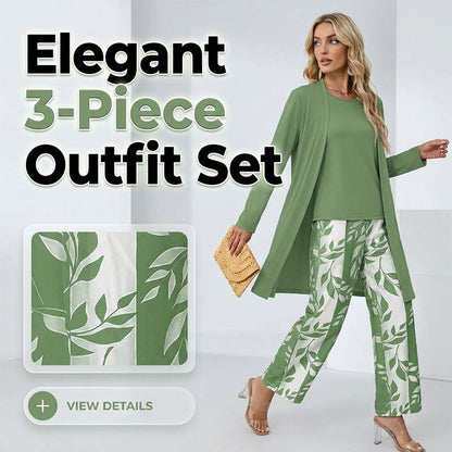 Damen-Set mit geblümtem Langarmshirt und Hose😍 Mühelose Eleganz in einem Outfit ✨