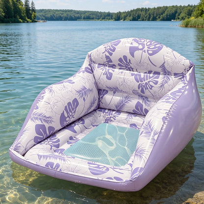 🏖️ LIMITED-TIME 50% OFF! ✨ U-Shaped Inflatable Pool Float – Ergonomic, Cooling Mesh Seat, Portable 🌴