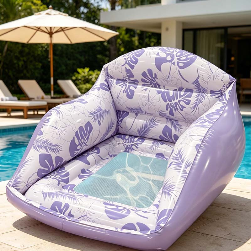 🏖️ LIMITED-TIME 50% OFF! ✨ U-Shaped Inflatable Pool Float – Ergonomic, Cooling Mesh Seat, Portable 🌴