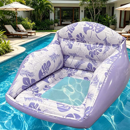🏖️ LIMITED-TIME 50% OFF! ✨ U-Shaped Inflatable Pool Float – Ergonomic, Cooling Mesh Seat, Portable 🌴