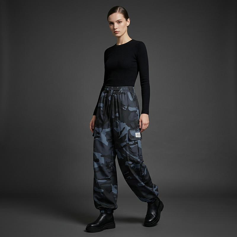 😎Women's Casual Camouflage Pants with Drawstring👖Baggy Fit. Clean Look. Serious Comfort 😍