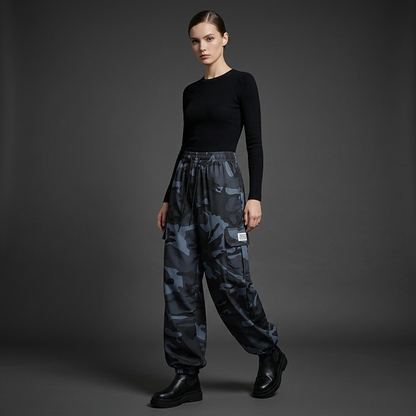 😎Women's Casual Camouflage Pants with Drawstring👖Baggy Fit. Clean Look. Serious Comfort 😍