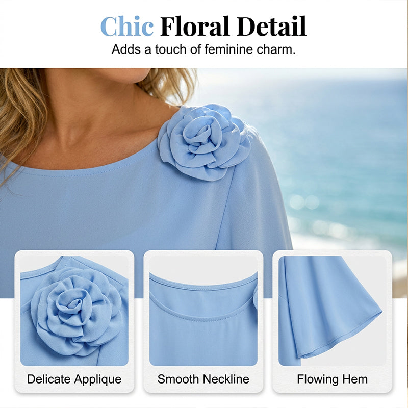 ☁️Women's Elegant Solid Color Two-Piece Set🌸Soft, Flattering & Seriously Classy 😍