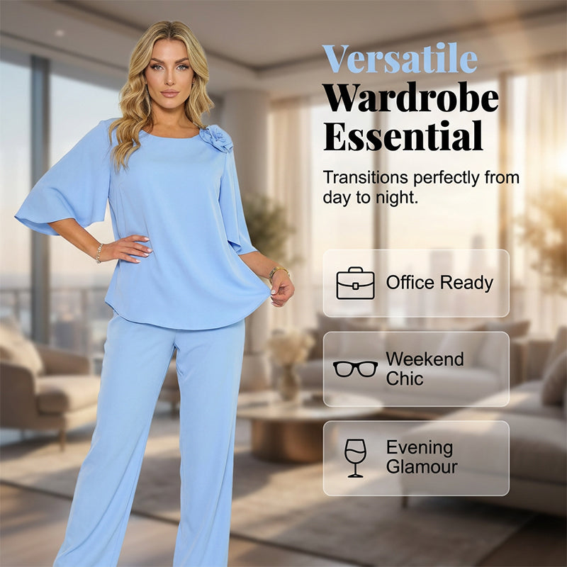 ☁️Women's Elegant Solid Color Two-Piece Set🌸Soft, Flattering & Seriously Classy 😍