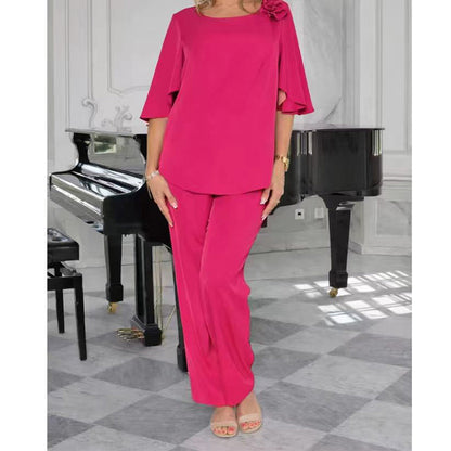 ☁️Women's Elegant Solid Color Two-Piece Set🌸Soft, Flattering & Seriously Classy 😍