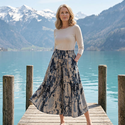 💫Women's Summer Wide-Leg Capri Pants - Stay Cool & Look Effortless ✨