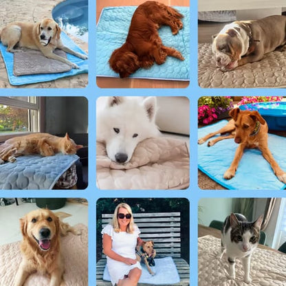 ❄️🐾Pet Cooling Mat (4x Enhanced Cooling Effect)🐶 A Summer Must-Have For Every Pet Owner
