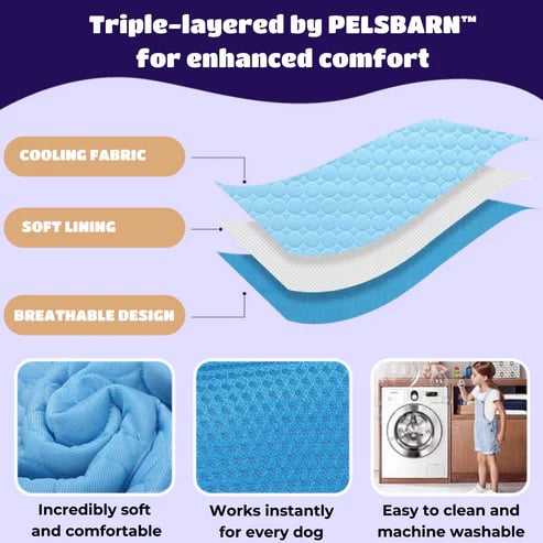 ❄️🐾Pet Cooling Mat (4x Enhanced Cooling Effect)🐶 A Summer Must-Have For Every Pet Owner
