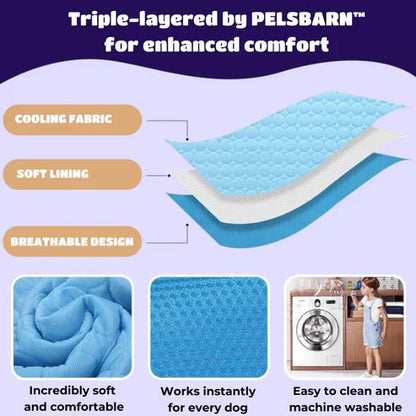 ❄️🐾Pet Cooling Mat (4x Enhanced Cooling Effect)🐶 A Summer Must-Have For Every Pet Owner