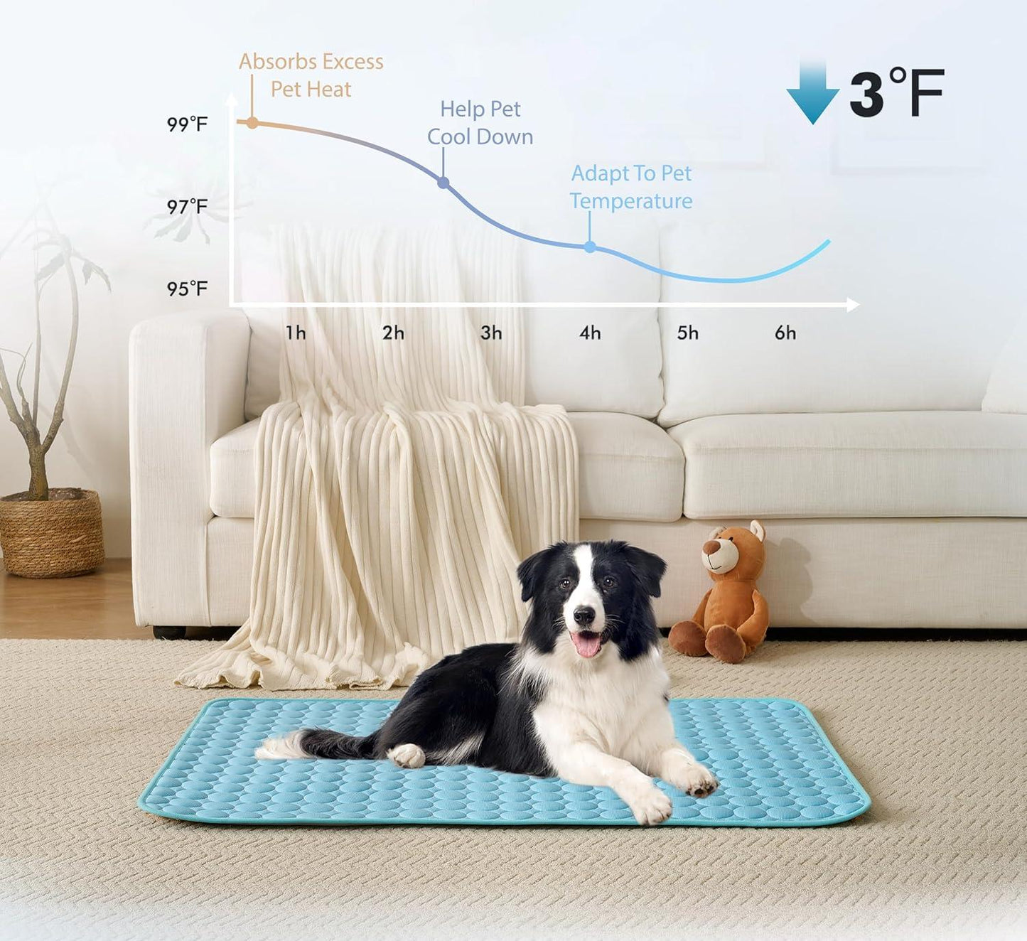 ❄️🐾Pet Cooling Mat (4x Enhanced Cooling Effect)🐶 A Summer Must-Have For Every Pet Owner