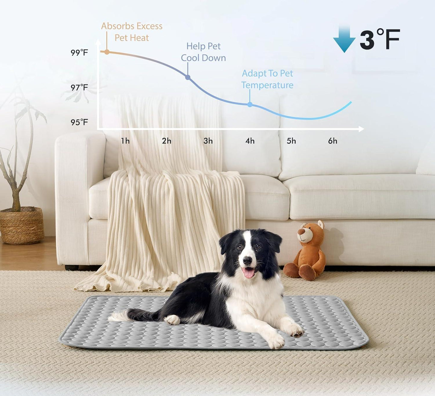 ❄️🐾Pet Cooling Mat (4x Enhanced Cooling Effect)🐶 A Summer Must-Have For Every Pet Owner
