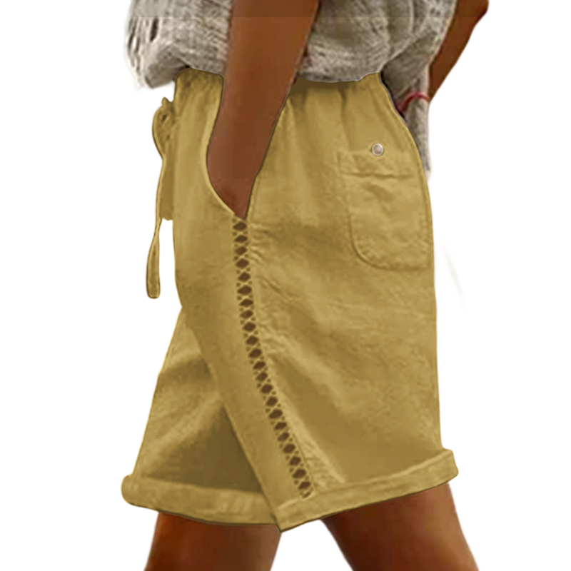 💛Women's Casual Drawstring Shorts with Lace Detail - Lightweight, Flattering & Made For Sunny Days ☀️