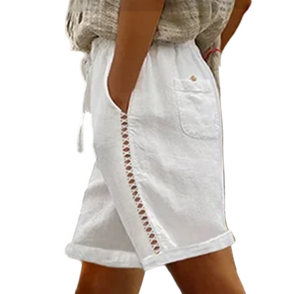 💛Women's Casual Drawstring Shorts with Lace Detail - Lightweight, Flattering & Made For Sunny Days ☀️