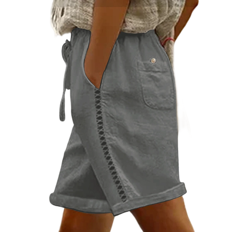 💛Women's Casual Drawstring Shorts with Lace Detail - Lightweight, Flattering & Made For Sunny Days ☀️