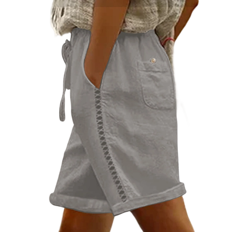 💛Women's Casual Drawstring Shorts with Lace Detail - Lightweight, Flattering & Made For Sunny Days ☀️