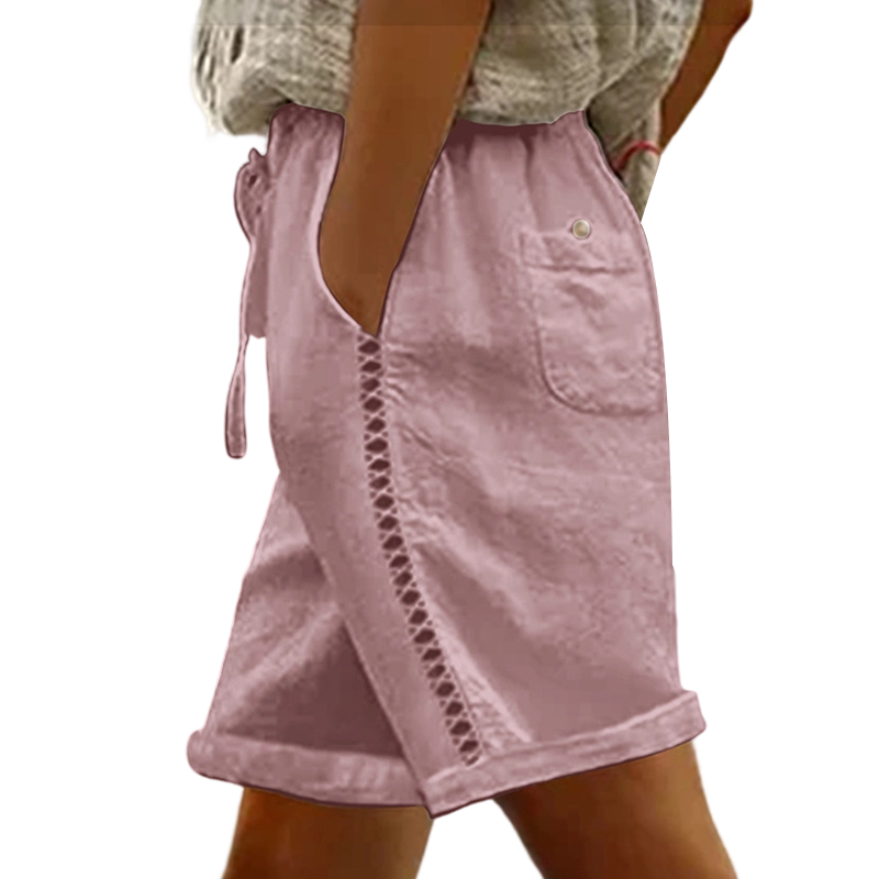 💛Women's Casual Drawstring Shorts with Lace Detail - Lightweight, Flattering & Made For Sunny Days ☀️
