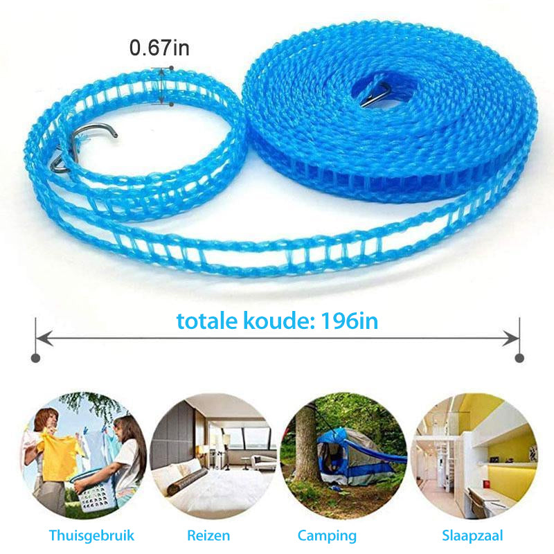 💥BUY 1 GET 1 FREE 🔗Windproof non-slip clothesline👕No More Windy Laundry Disasters 🌬️