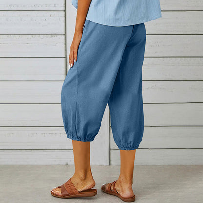 ☀️Women's Casual Capri Pants with Pockets -  Effortless Summer Style ✨