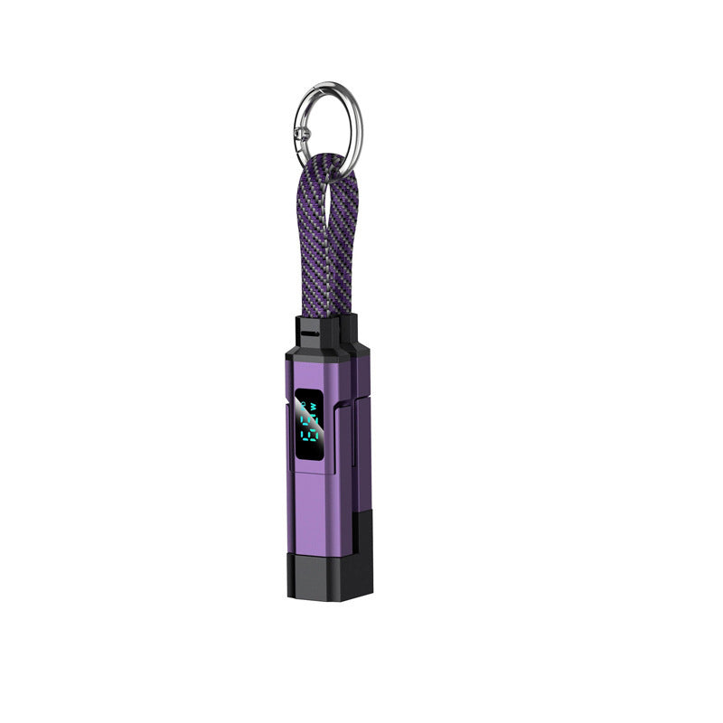 🔥HOT SALE 61% OFF🔥4-in-1 Digital Display Keychain Charging Cable