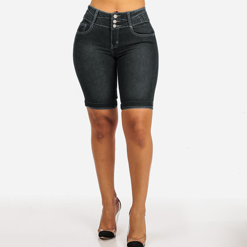 👖Women's High-Waist Stretch Denim Shorts That Actually Flatter Your Figure✨