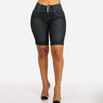 👖Women's High-Waist Stretch Denim Shorts That Actually Flatter Your Figure✨
