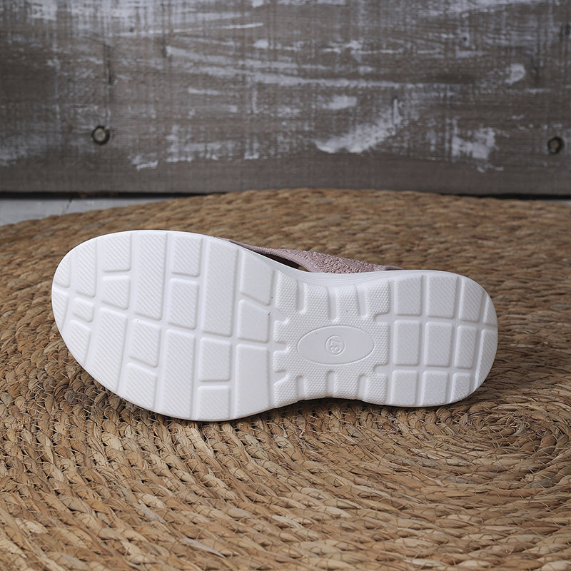 👡🌬️ Women's Breathable Knit Platform Sandals – Lightweight and Soft ✨
