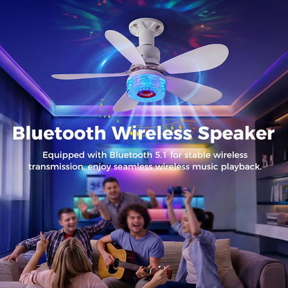 🌀  50% OFF! ✨ 3-in-1 Ceiling Fan with Light & Bluetooth – RGB, Quiet, Smart 💡