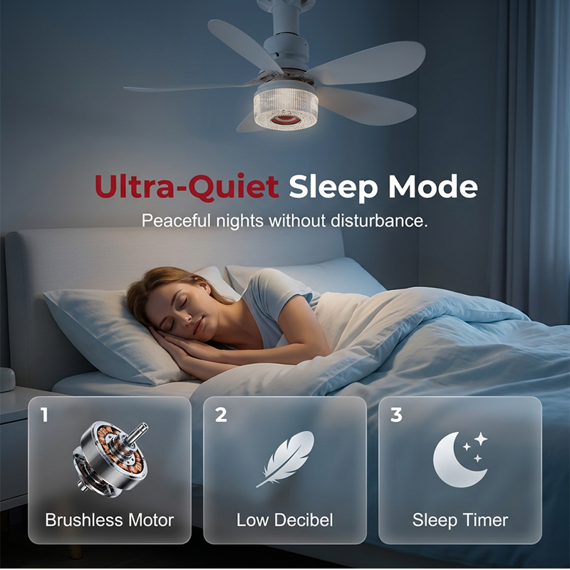 🌀  50% OFF! ✨ 3-in-1 Ceiling Fan with Light & Bluetooth – RGB, Quiet, Smart 💡