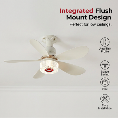 🌀  50% OFF! ✨ 3-in-1 Ceiling Fan with Light & Bluetooth – RGB, Quiet, Smart 💡