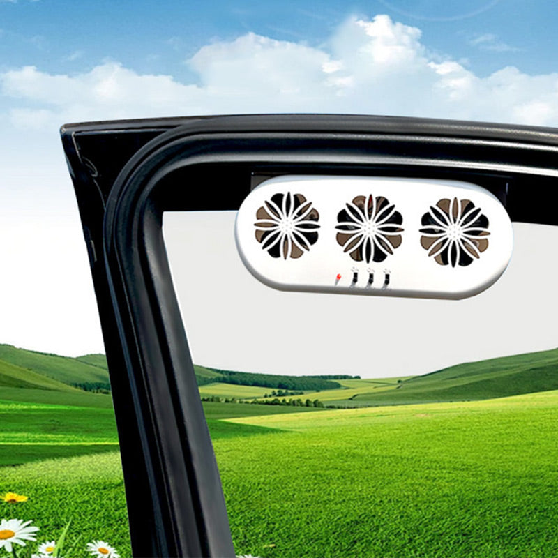 🔥Limited-time offer-Solar Air Circulation Exhaust Fan for Car - Cooling Artifact