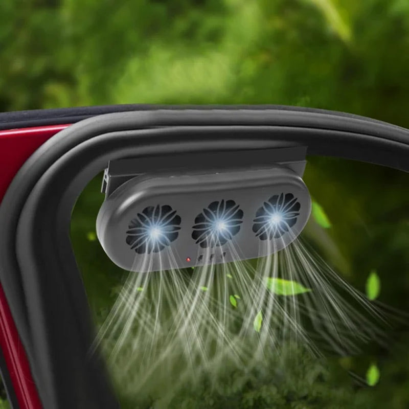 🔥Limited-time offer-Solar Air Circulation Exhaust Fan for Car - Cooling Artifact
