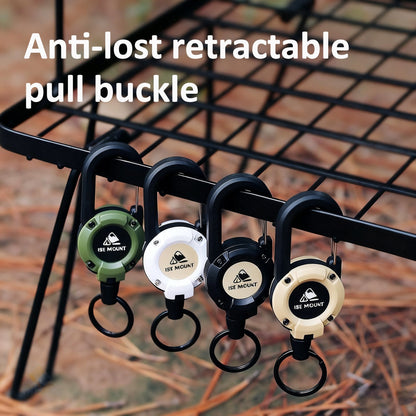 💥LAST DAY SALE 50%OFF💥🏆Retractable Carabiner Keychain 🎣 – 65cm Steel Cord, Heavy-Duty Badge Reel, Lightweight EDC Tool for Keys, ID & Outdoor Use