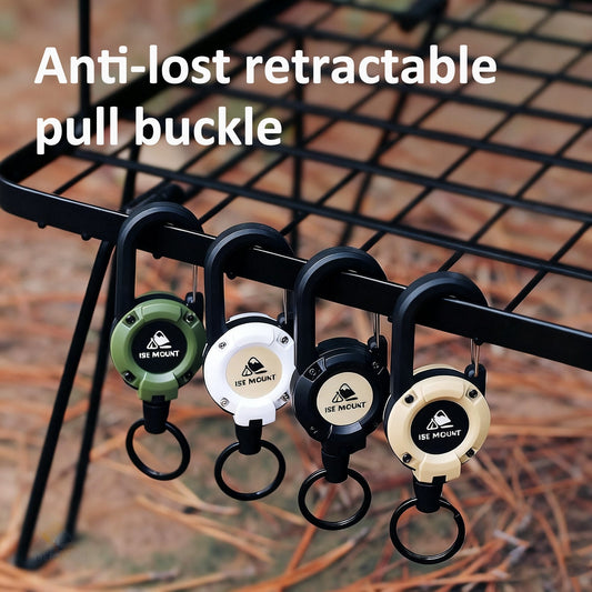 💥LAST DAY SALE 50%OFF💥🏆Retractable Carabiner Keychain 🎣 – 65cm Steel Cord, Heavy-Duty Badge Reel, Lightweight EDC Tool for Keys, ID & Outdoor Use