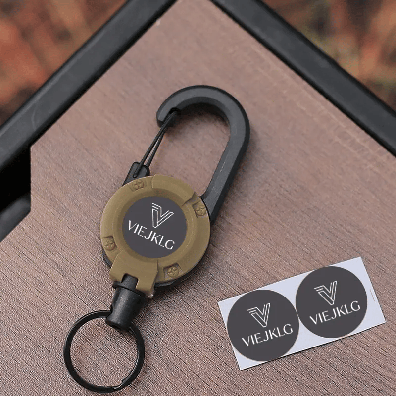 💥LAST DAY SALE 50%OFF💥🏆Retractable Carabiner Keychain 🎣 – 65cm Steel Cord, Heavy-Duty Badge Reel, Lightweight EDC Tool for Keys, ID & Outdoor Use