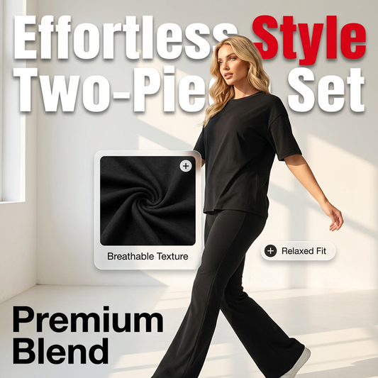 💥✨Limited-time 50% Off Special Offer - Women's Short Sleeve Top and Long Pants Set
