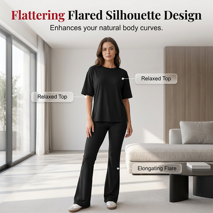 💥✨Limited-time 50% Off Special Offer - Women's Short Sleeve Top and Long Pants Set