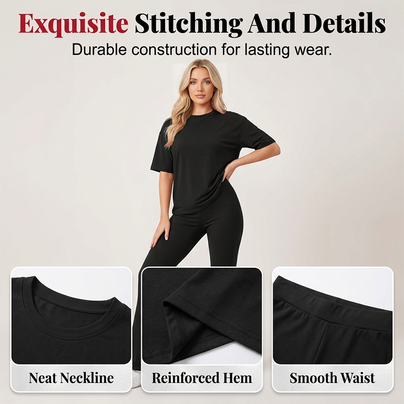 💥✨Limited-time 50% Off Special Offer - Women's Short Sleeve Top and Long Pants Set