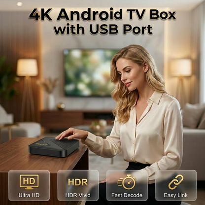🎁Hot Sale 66% OFF⏳Android TV Box With Bluetooth -  Turn Your Old TV Into An Entertainment Hub
