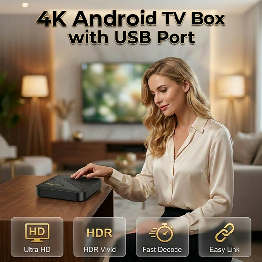 🎁Hot Sale 66% OFF⏳Android TV Box With Bluetooth -  Turn Your Old TV Into An Entertainment Hub