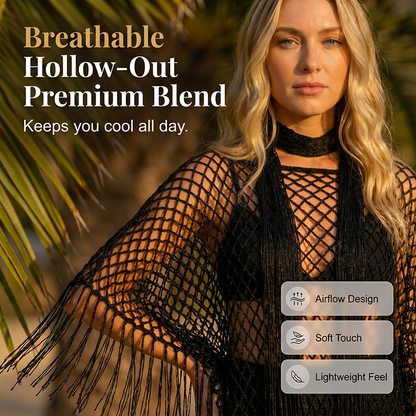 🏆 Sonderpreis letzter Tag 💲12.8! 💐 Sommerliches Metallic Häkel-Cover-Up – leicht, fließend & mühelos stylisches Sommer-Outfit