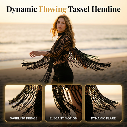 🏆 Sonderpreis letzter Tag 💲12.8! 💐 Sommerliches Metallic Häkel-Cover-Up – leicht, fließend & mühelos stylisches Sommer-Outfit
