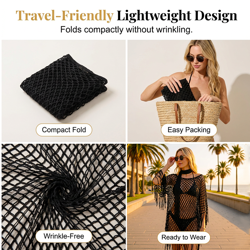 🏆 Sonderpreis letzter Tag 💲12.8! 💐 Sommerliches Metallic Häkel-Cover-Up – leicht, fließend & mühelos stylisches Sommer-Outfit