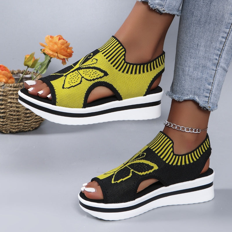 🌿🦶✨ LIMITED-TIME 50% OFF! Breathable Peep-Toe Platform Sandals – Soft EVA Sole, Adjustable Straps, 2-Inch Height Boost – Go from Beach to Brunch in Style 🥑🍹