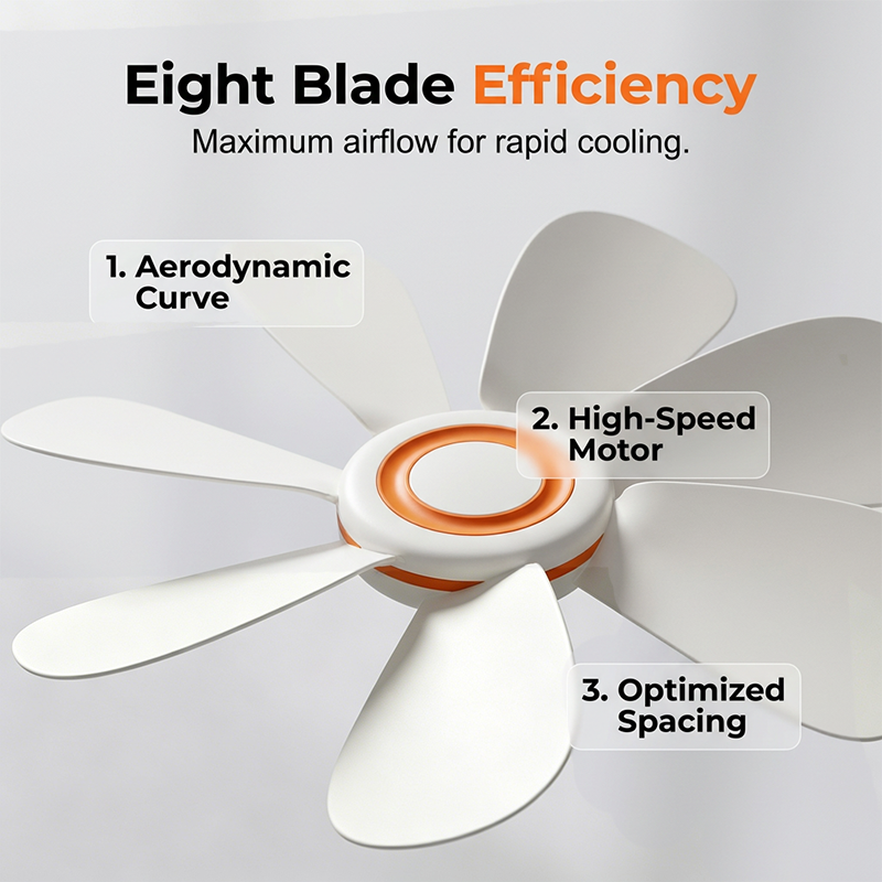 🏆LAST DAY SALE 50% OFF🔥Portable Mini Ceiling Fan with Hanging Hook – Silent Powerful Airflow 🔥🌬️