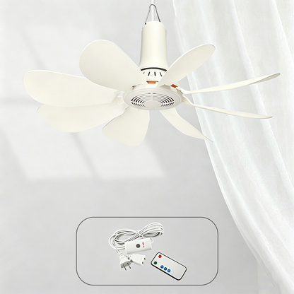 🏆LAST DAY SALE 50% OFF🔥Portable Mini Ceiling Fan with Hanging Hook – Silent Powerful Airflow 🔥🌬️