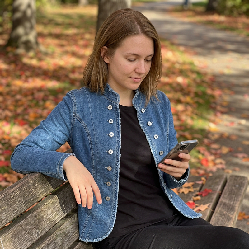 🔥 Nur heute 50 % Rabatt 💙 Slim Fit Stehkragen Jeansblazer
