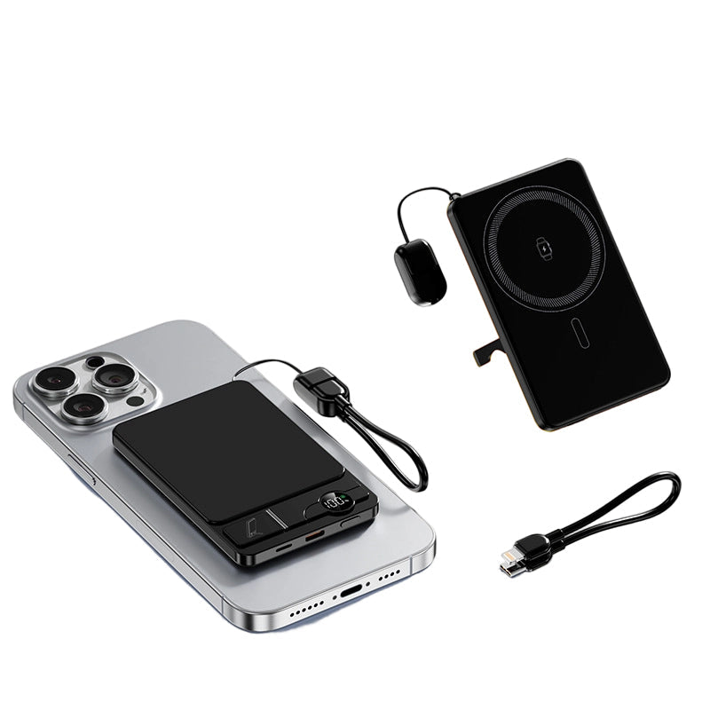 ⚡📱22.5W Power Bank – Magnetic, Slim, Charges 3 Devices At Once– Power Up Anywhere, Anytime✨