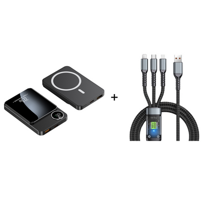 ⚡📱22.5W Power Bank – Magnetic, Slim, Charges 3 Devices At Once– Power Up Anywhere, Anytime✨